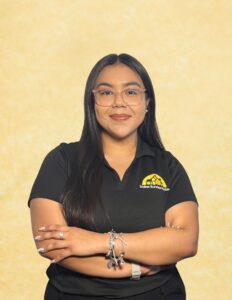 About Sandra Moreno profile featuring a Dallas Sunrise Maids team member in branded uniform by Dallas Sunrise Maids in Plano, TX
