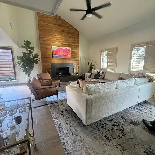 Granite countertop kitchen with stainless steel appliances showing the impact of move out cleaning vs deep cleaning by Dallas Sunrise Maids in Plano, TX